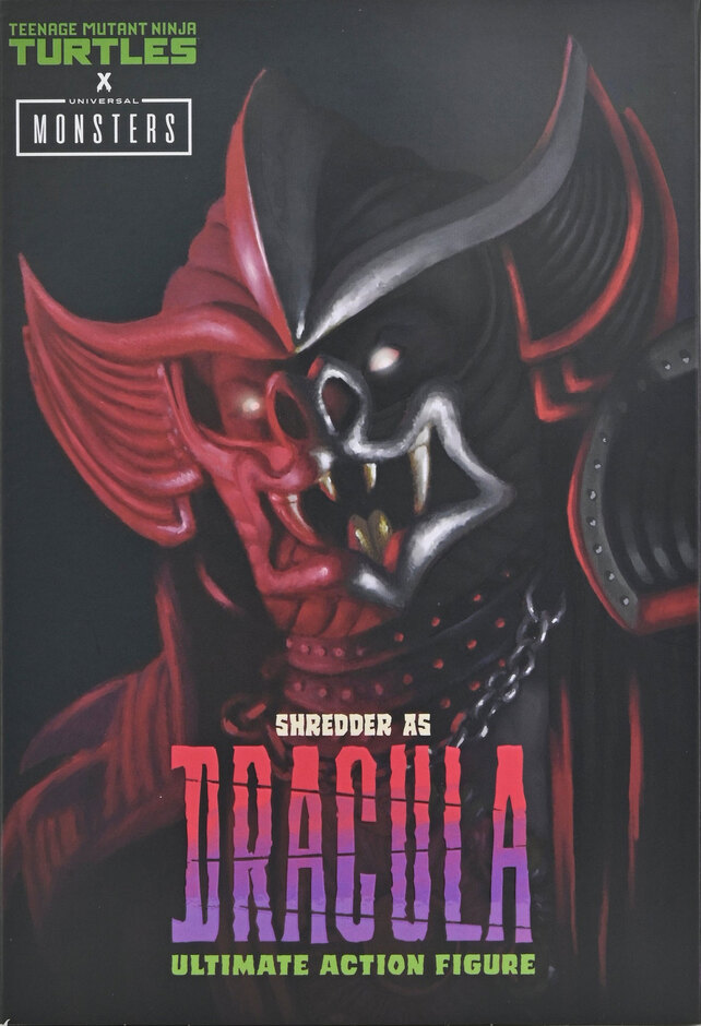 NECA TMNT x Universal Monsters Shredder as Dracula box art by Daniel Horne